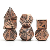 Gem Dice~Octopus Metal D&D Dice, 7 PCs DND Dice, Polyhedral Dice Set, for Role Playing Game MTG Pathfinder