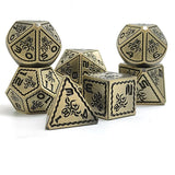 Gem Dice~Octopus Metal D&D Dice, 7 PCs DND Dice, Polyhedral Dice Set, for Role Playing Game MTG Pathfinder