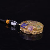 Orgonite® Pendant -Orgone Pendant Rainbow Crystal Stones Chakra Reiki Healing Energy Generator EMF Radiation Protection Orgonite Necklace