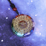 Orgonite® Pendant -Orgonite Pendant Om Symbol Necklace Chakra Healing Energy Necklace Meditation Jewelry Handmade Professional