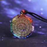 Orgonite® Pendant -Orgonite Pendant Om Symbol Necklace Chakra Healing Energy Necklace Meditation Jewelry Handmade Professional