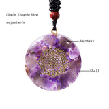 Orgonite® Pendant -Orgonite Pendant Orgone Spiritual Healing Energy Converter Necklace Metatron Generato Crysta Jewelry Reiki Chakra Stones