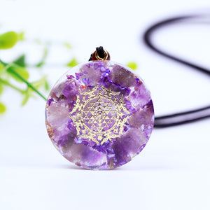 Orgonite® Pendant -Orgonite Pendant Orgone Spiritual Healing Energy Converter Necklace Metatron Generato Crysta Jewelry Reiki Chakra Stones