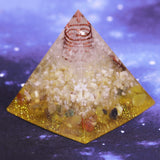 Reiki Pyramid~Orgonite Pyramid Natural Ceregat Energy Generator Pyramid  Yoga Energy Decoration Pyramid Resin Craft Feng Shui Ornaments