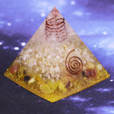 Reiki Pyramid~Orgonite Pyramid Natural Ceregat Energy Generator Pyramid  Yoga Energy Decoration Pyramid Resin Craft Feng Shui Ornaments