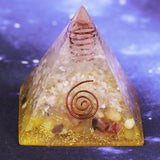 Reiki Pyramid~Orgonite Pyramid Natural Ceregat Energy Generator Pyramid  Yoga Energy Decoration Pyramid Resin Craft Feng Shui Ornaments