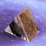 REIKI PYRAMID~Powerful Orgonite Pyramid Obsidian Copper Shavings Orgone Pyramid With White Crystal Reiki   Pyramid