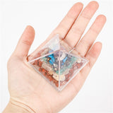 Pyramid Natural Crystal Gravel Acrylic DIY Resin Decor Craft Reiki Pyramid Mineral Ornaments