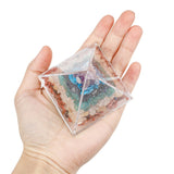 Pyramid Natural Crystal Gravel Acrylic DIY Resin Decor Craft Reiki Pyramid Mineral Ornaments