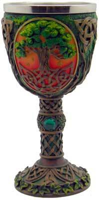 Tree of Life chalice 7 1/4