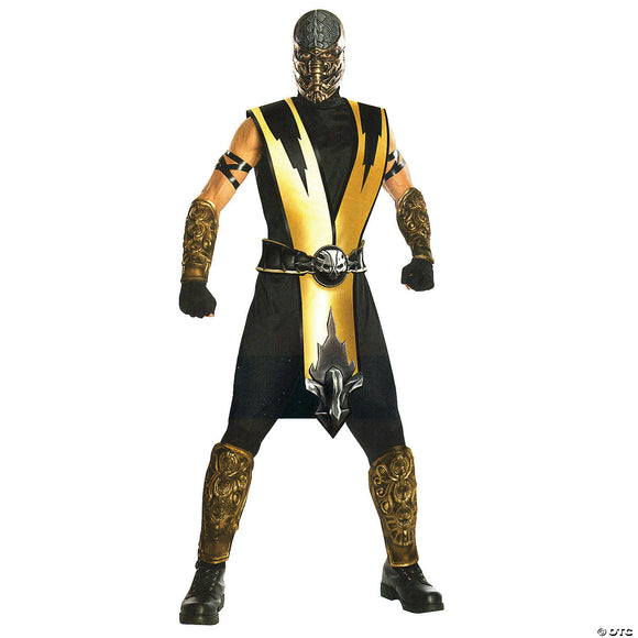 Men's mortal kombat scorpion costume