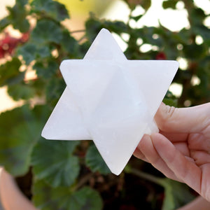 Selenite Stone Merkaba Star