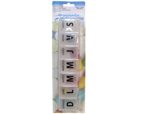 Large Spanish Language 7-Day Pill Box ( Case of 48 )