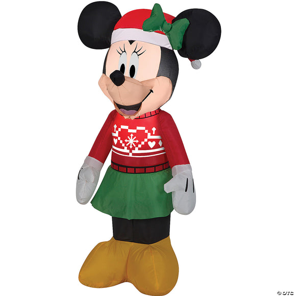 Minnie mouse in ugly sweater airblown