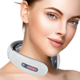 Health Energy~Smart Electric Neck Massager Portable Pulse Massager Rechargeable USB Cervical Traction Therapy Massage Stimulator Health Tool