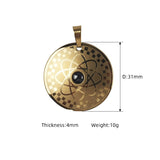 Stainless Steel Satellite Energy Pendant Anion Germanium Magnet Quantum Necklace Anti Fatigue Pain Slimming Promoting Sleep - Necklace