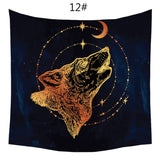 Altar Cloth~Sun and Moon Psychedelic Wall Tarot Tapestry Altar Tarot Cloth Divination Accessories with Art Chakra Home Decorations