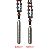 Negative Ion Light Wave Moxibustion Quantum Energy Rod with Black Gallstone Anti Radiation Human Body Charge Necklace