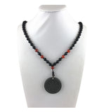 Tomalin with Agate Stone Chain Quantum Pendant Negative Ion Energy Collar Infrared Quantum Necklace Instrument Amulet Jewelry|Power Necklaces|