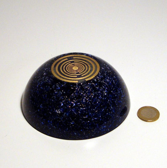 Orgone orgonite® medium dome, hemisphere, blue sky, Universe, Galaxy, Cosmos, with Golden Ratio Antennas MWO by Lakhovsky - EMF Protection