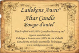 Astral Candle Altar Beeswax Pillar Candle