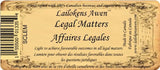 Astral Candle Legal Matters Beeswax Candle