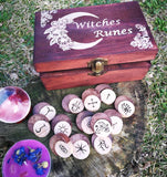 Witchcraft collection~Witches Runes with box, wicca, witchcraft