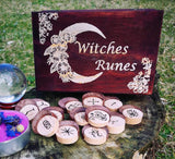 Witchcraft collection~Witches Runes with box, wicca, witchcraft