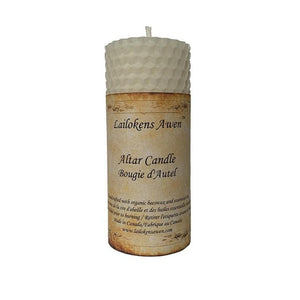 Astral Candle Altar Beeswax Pillar Candle