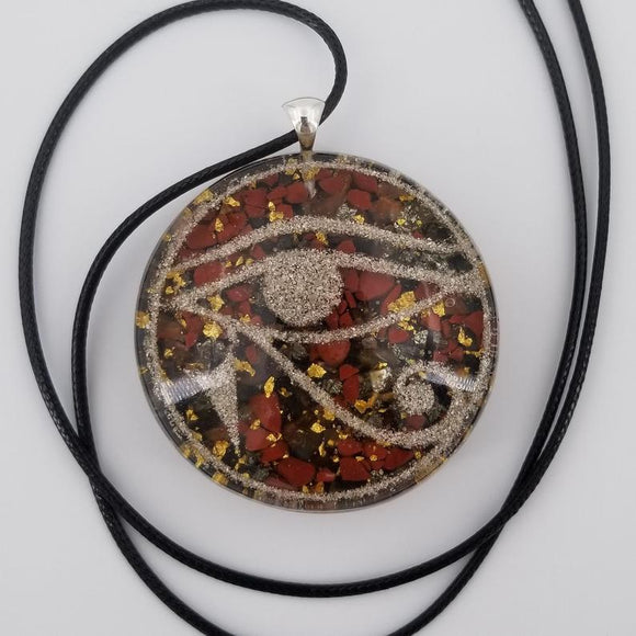 Orgonite® Eye of Ra orgone® amulet pendant for EMF & RF radiaton Protection from cellphones