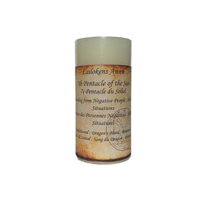 Lailokens Awen - 7th Pentacle of the Sun - Unbinding 2" x 4" Scented Spell Candle