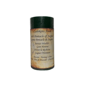 Lailokens Awen - 4th Pentacle of Jupiter - Wealth & Honour 2" x 4" Scented Spell Candle