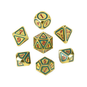 Astrology Dice~Metal Dice Set 7 Die Polyhedral Dice Set DND Dice Role Playing Game Dice Set for RPG Dungeons and Dragons D&D Math Teaching