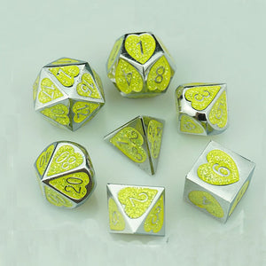 Astrology Dice~Metal Dice Set,Pieces Polyhedral Dice Set DND Dice Role Playing Game Dice Set RPG Dungeons and Dragons D&D Math Teaching,dnd dice set