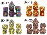 Astrology Dice~Metal Dice Set,Pieces Polyhedral Dice Set DND Dice Role Playing Game Dice Set RPG Dungeons and Dragons D&D Math Teaching,dnd dice set