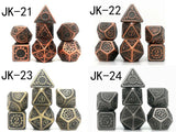 Astrology Dice~Metal Dice Set,Pieces Polyhedral Dice Set DND Dice Role Playing Game Dice Set RPG Dungeons and Dragons D&D Math Teaching,dnd dice set