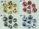 Astrology Dice~Metal Dice Set,Pieces Polyhedral Dice Set DND Dice Role Playing Game Dice Set RPG Dungeons and Dragons D&D Math Teaching,dnd dice set