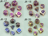 Astrology Dice~Metal Dice Set,Pieces Polyhedral Dice Set DND Dice Role Playing Game Dice Set RPG Dungeons and Dragons D&D Math Teaching,dnd dice set