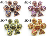 Astrology Dice~Mechanical Dice for DnD Tabletop RPGs Games 7pcs/set Metal Dice D4 D6 D8 D10 D% D12 D20 ,pathfinder dice,role playing games