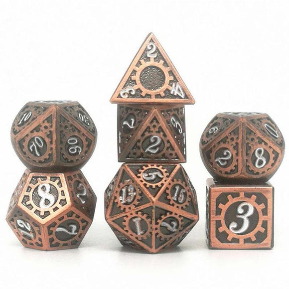 Astrology Dice~Metal Dice Set,Pieces Polyhedral Dice Set DND Dice Role Playing Game Dice Set RPG Dungeons and Dragons D&D Math Teaching,dnd dice set