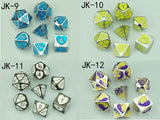 Astrology Dice~Metal Dice Set,Pieces Polyhedral Dice Set DND Dice Role Playing Game Dice Set RPG Dungeons and Dragons D&D Math Teaching,dnd dice set