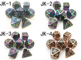 Astrology Dice~Mechanical Dice for DnD Tabletop RPGs Games 7pcs/set Metal Dice D4 D6 D8 D10 D% D12 D20 ,pathfinder dice,role playing games