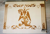 Witchcraft collection~Baphomet Altar Table, witchcraft