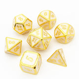 Astrology Dice~Solid Metal Polyhedral D&D Dice Set of 7 Metallic RPG Role Playing Game Dice Dungeons and Dragons 7pcs Set D4-D20