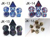 Astrology Dice~7 Pieces Metal Dices Set DND Game Polyhedral Solid Metal D&D Dice Set for Role Playing Game Dungeons and Dragons 20 D12 D10 D8 D6 D4