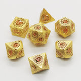 Astrology Dice~Metal Cutout dice 7PCS/Set Board Game Polyhedral Dices Role Playing Game Pathfinder Dice Dungeons and Dragons d4 d6 d8 d10 d12 d20