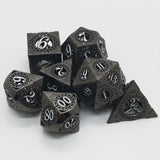 Astrology Dice~Metal Cutout dice 7PCS/Set Board Game Polyhedral Dices Role Playing Game Pathfinder Dice Dungeons and Dragons d4 d6 d8 d10 d12 d20