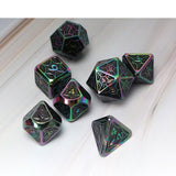 Astrology Dice~7 Pieces Metal Dices Set DND Game Polyhedral Solid Metal D&D Dice Set for Role Playing Game Dungeons and Dragons 20 D12 D10 D8 D6 D4