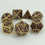 Astrology Dice~7 Piece DND Dice Metal Dice Set Dungeons and Dragons RPG Polyhedral D&D Dices Table Games Role Playing Game pathfinder dice dice gift