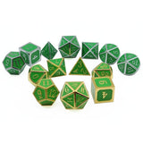 Astrology Dice~Heat Sensitive Metal DND Dice Set Color Changes by Temperature Polyhedral Dicesfor role playing games pathfinder dice dungeons and dragons